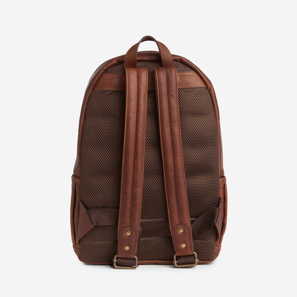 The ONA Clifton camera and laptop leather backpack
