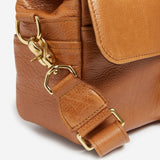 Antique Cognac Pebbled Leather