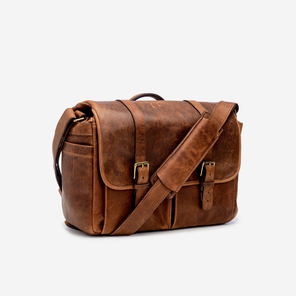 The ONA Brixton camera and laptop messenger bag